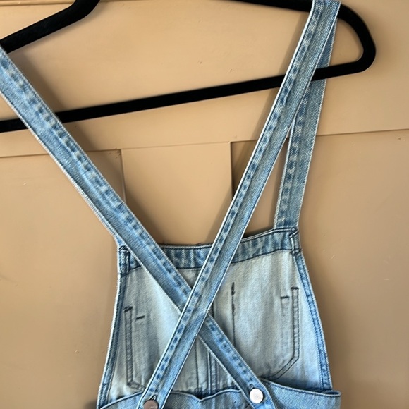 Joe’s Jeans New w Tag Wide Leg Denim Bib Overalls Captivate Wash XS - Picture 10 of 15